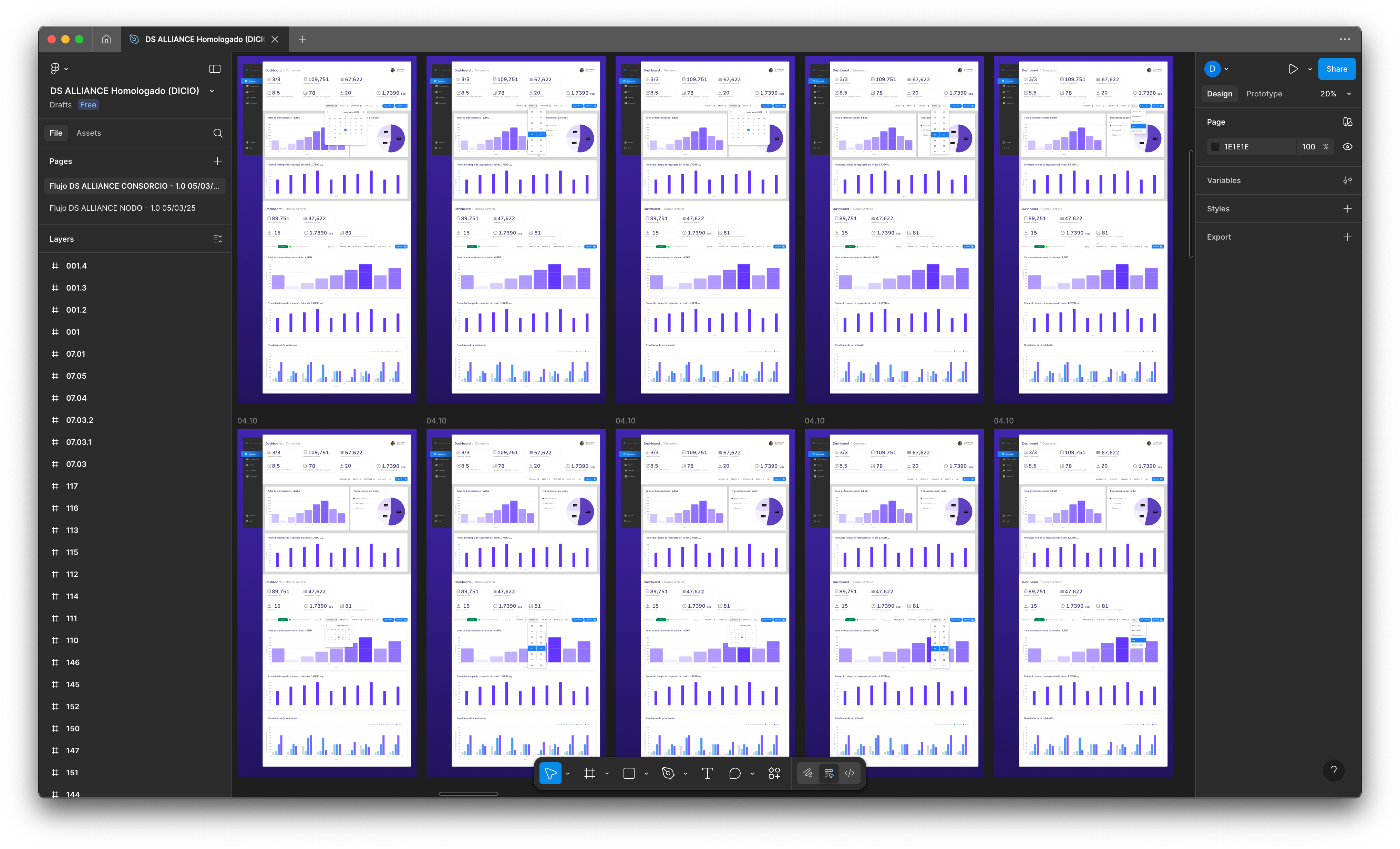 Componentes de visualización para procesos de blockchain e IA