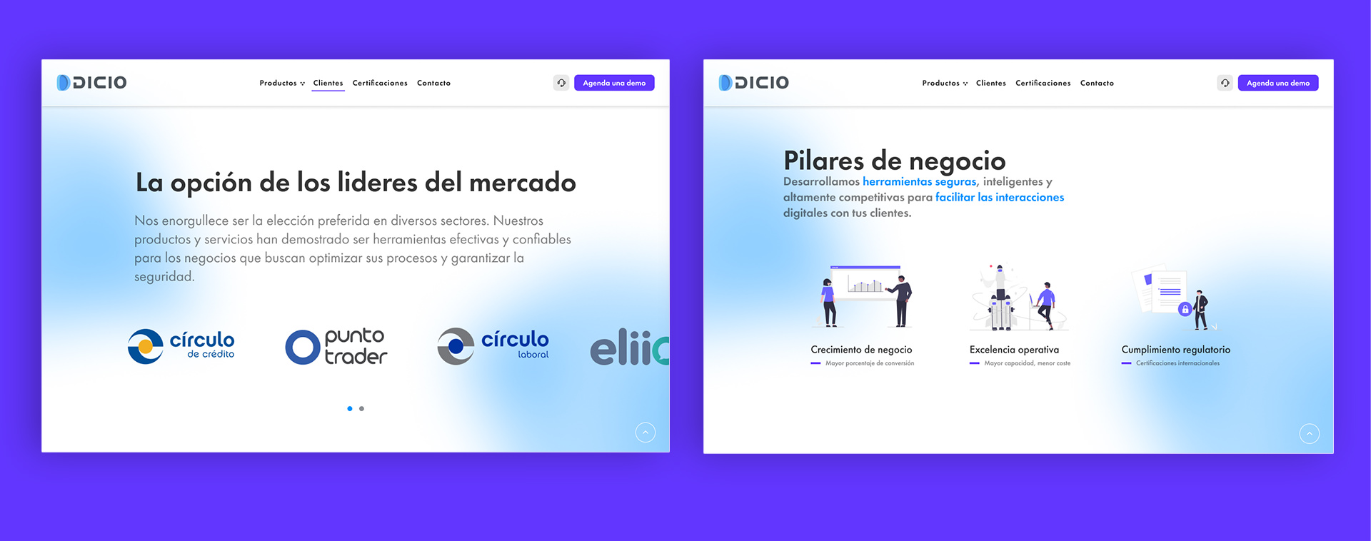 Sistema visual aplicado a secciones de producto